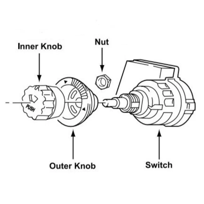 Tiffin RV Denso Wiper Switch Set 1574 (Discontinued) - Image 3